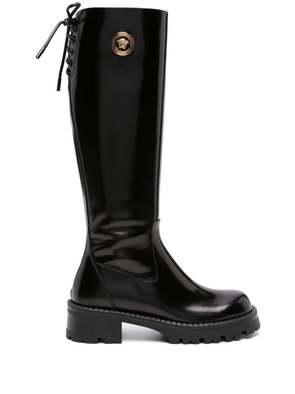 Versace Kniehohe Alia Stiefel - Schwarz von Versace