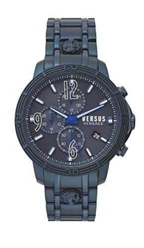 Versus Versace Mens Analog Quarz Uhr mit Rostfreier Stahl Armband VSPHJ0920 von Versus Versace