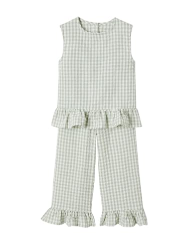 Vertbaudet Mädchen-Set: Bluse & 7/8-Hose salbeigrün 128 Vertbaudet Mädchen-Set: Bluse & 7/8-Hose salbeigrün 128 von Vertbaudet
