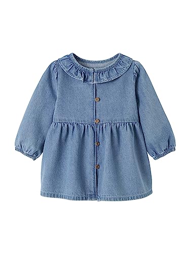 Vertbaudet Mädchen Baby Jeanskleid Blue Stone 80 von Vertbaudet