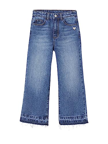 Vertbaudet Mädchen Flare-Jeans Jeansblau 116 von Vertbaudet