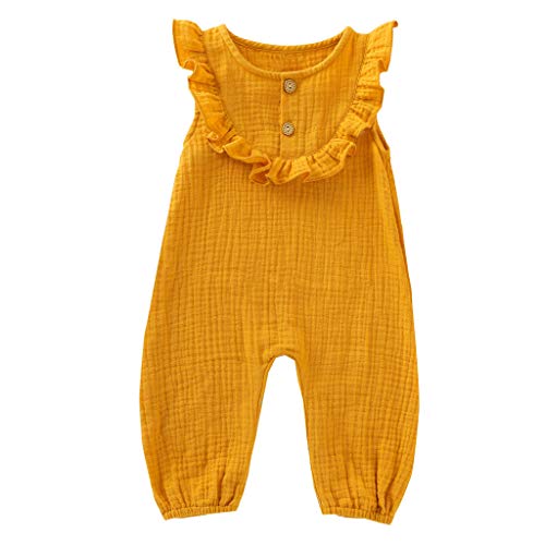 Baby Girls Boys Strampler Bodysuit Solid Plain One Piece Overalls Ärmellose Onesies Kleidung Infant Summer Outfits von Verve Jelly