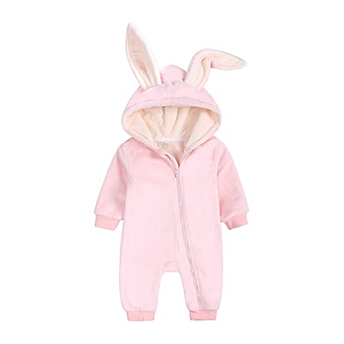 Verve Jelly Säuglingsbaby Jungen Mädchen Niedlichen Cartoon Body Langarm Reißverschluss Hoodie Strampler Overall Top Outfits Kleidung Samt Rosa 73 6-9 Monate von Verve Jelly