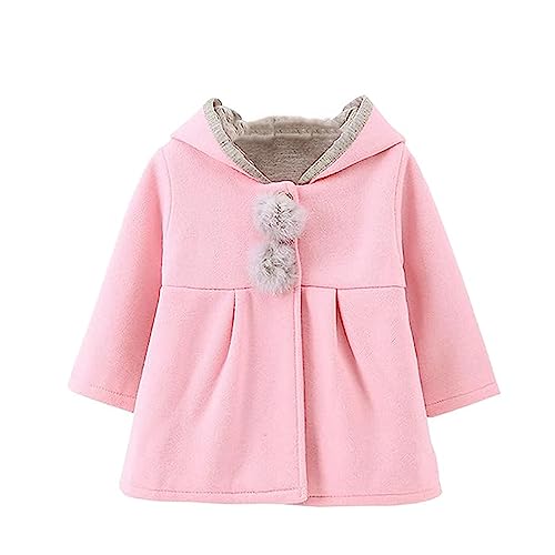 Verve Jelly Kleinkind Kid Mädchen Schöne Hasenohr Winter Warmer Mantel Baby Hoodie Daunenjacke Outwear von Verve Jelly