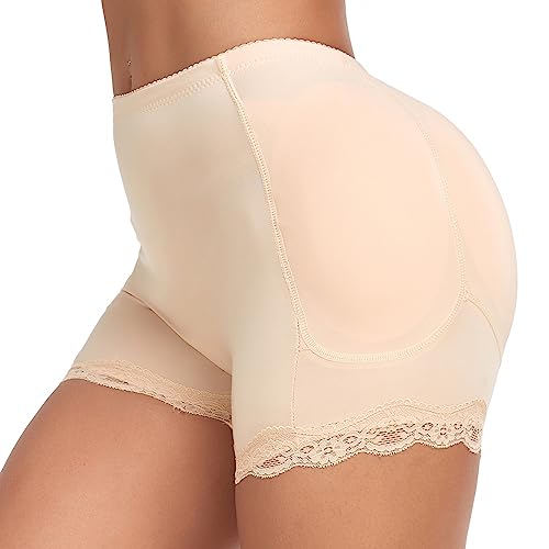 Vevarble Damen Butt Lifter Höschen Po Push Up Unterhose Enhancer Panties Shapewear Padded Miederpants Boyshorts BE/3XL von Vevarble