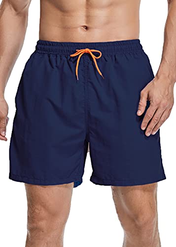 Vevarble Herren Badeshorts mit Innenhose Badehose Sommer Kurze Strandshorts Schnelltrocknend Boardshorts Wassershorts SL/XL von Vevarble