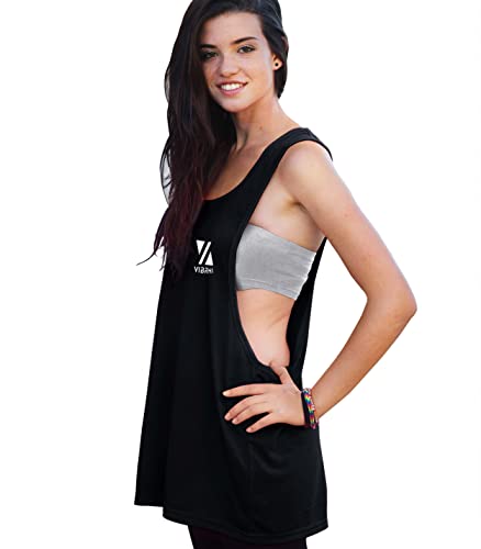 Vibrha Tanktop Damen Sport - Oversized für Tanz Yoga Workout Bodybuilding/sportkleidung Frauen, neon Shirt Damen, Sport Kleidung Frauen/discokugel kostüm, Women Disco top Vibrha Tanktop Damen Sport - Oversized für Tanz Yoga Workout Bodybuilding/sportkleidung Frauen, neon Shirt Damen, Sport Kleidung Frauen/discokugel kostüm, Women Disco top von Vibrha