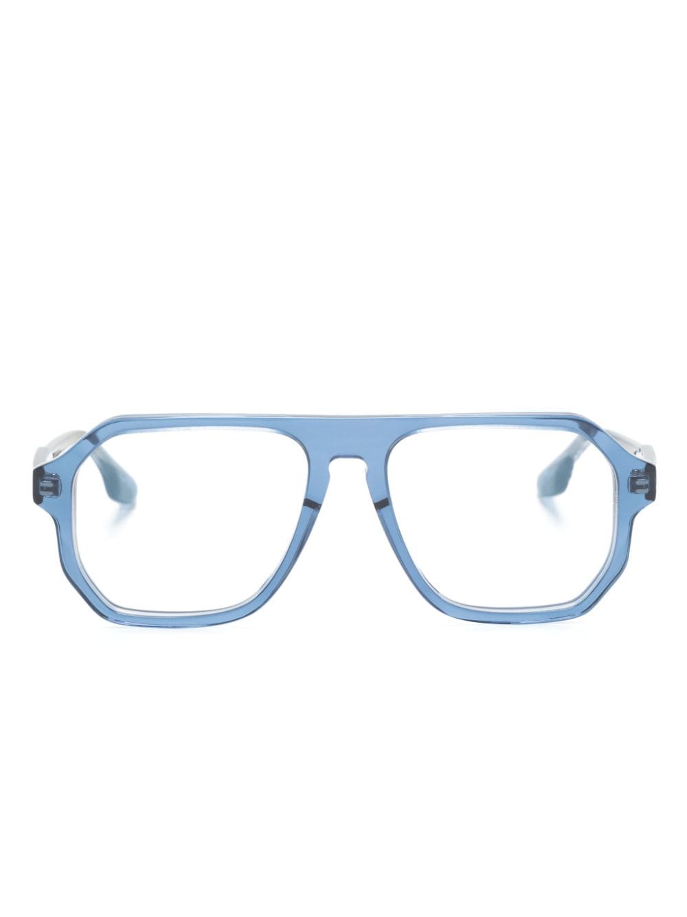 Victoria Beckham Eyewear Sonnenbrille mit Logo-Gravur - Blau von Victoria Beckham Eyewear