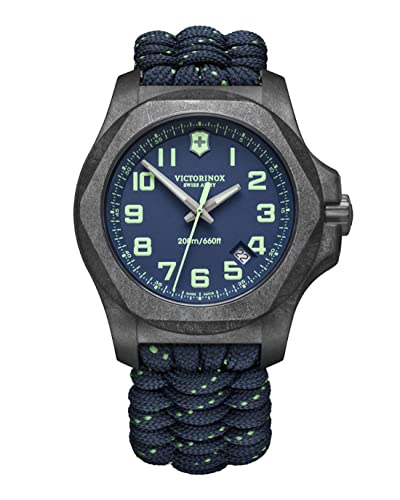 Victorinox Edelstahl Herren-Armbanduhr, analog, Quarz, mit Armband V241860, Armband, Blau, Armband, blau, Armband von Victorinox