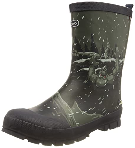 Viking Jolly Thermo Print Gummistiefel, Navy/Dark Grey, 35 von Viking