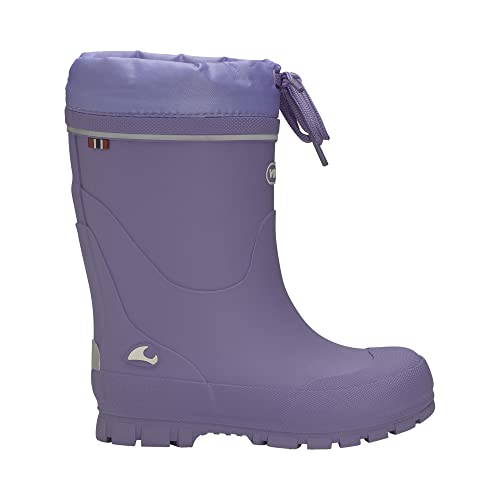 Viking Unisex Kinder Jolly Warm Rain Boot Violett, 34 EU von Viking