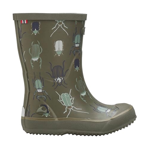 Viking Indie Print Rubber Boots, Khaki/Linen, 29 von Viking