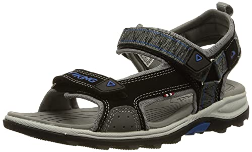 Viking SANDOEY Sandals, Black/Royal blue, 33 von Viking