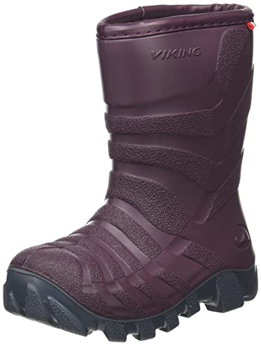 Viking Unisex Baby Ultra 2.0 Schneestiefel, Grape Grey, 22 EU von Viking