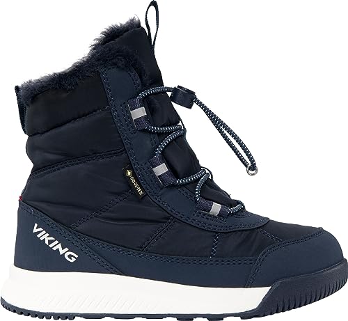 Viking Unisex Kinder Aery Warm Gtx Sl Snow Boot, Navy Blue, 26 EU von Viking