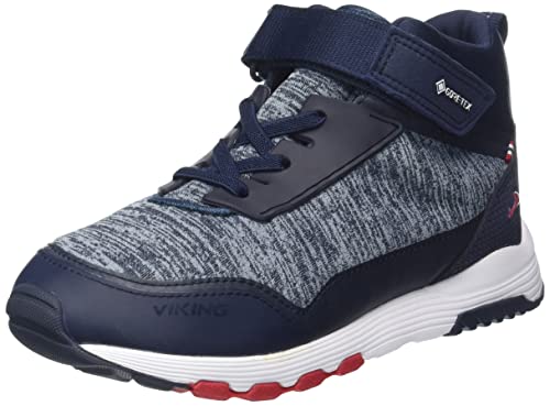 Viking Unisex Kinder Arendal Mid GTX Rain Shoe, Navy Red, 35 EU von Viking