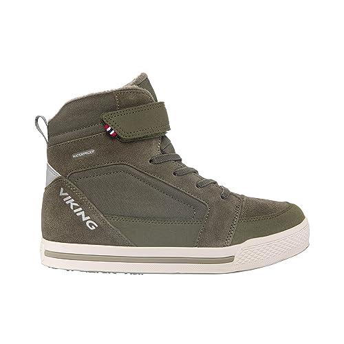 Viking Unisex Zing Warm WP 1V Snow Boot, Olive, 35 EU von Viking