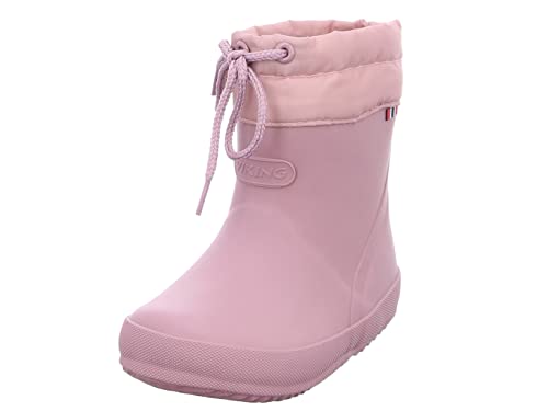 Viking Unisex Kinder Indie Alv Thermo Wool Gummistiefel, Dusty Pink Light Pink, 28 EU von Viking