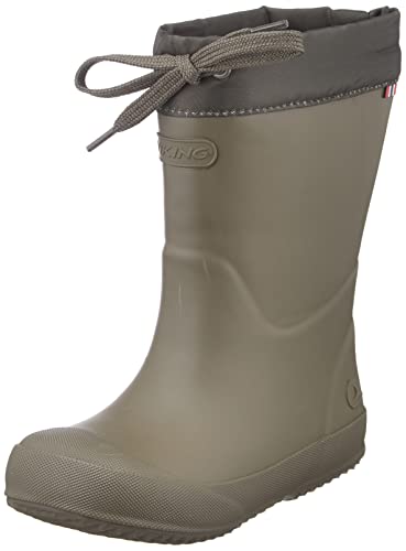 Viking Unisex Kinder Indie Thermo Wool Gummistiefel, Olive, 29 EU von Viking