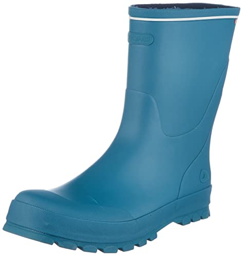 Viking Unisex Kinder Jolly Rain Boot, Petrol, 26 EU Weit von Viking