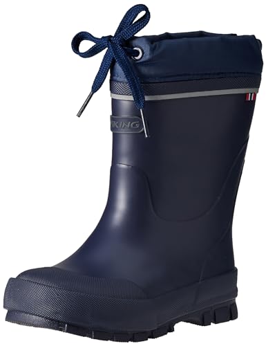 Viking Unisex Kinder jolly thermo Gummistiefel, Navy Grey, 31 EU von Viking