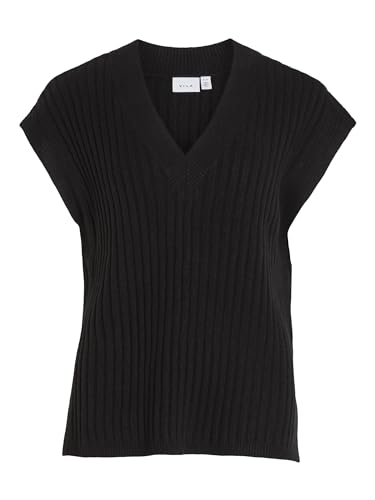 Vimalje V-Neck S/L Oversize Knit Vest von Vila