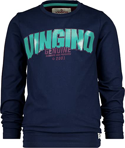 Vingino Boy's JAEX T-Shirt, Dark Blue, 164 von Vingino