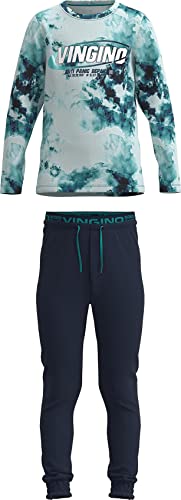 Vingino Boy's WALENDINO Pajama Set, Dark Blue, 122 von Vingino