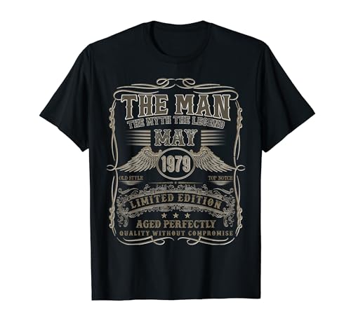 Mai 1979 45 Jahre alt Geburtstagsgeschenke für Männer 45. Geburtstag T-Shirt von Vintage Birthday Gifts For Men Legendary Man