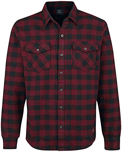 Vintage Industries Harley Shirt Männer Flanellhemd rot/schwarz 3XL von Vintage Industries