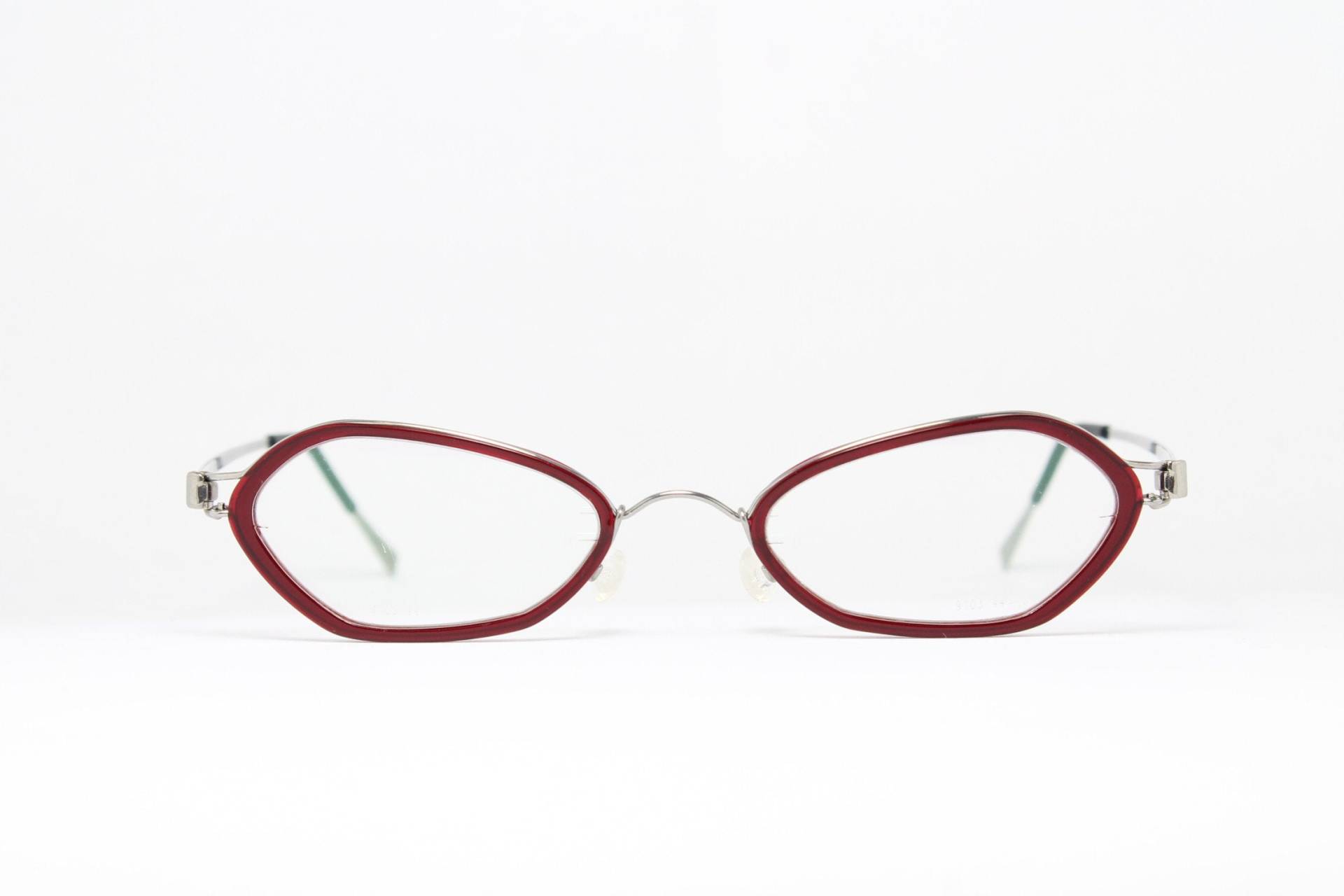 Einzigartige Kleine Lindberg Acetanium Stripwire 9103 Seltene True Vintage Brillen Gläser Lunettes Occhiali Bril Glasögon Gafas E06 von VintageGermanGlasses
