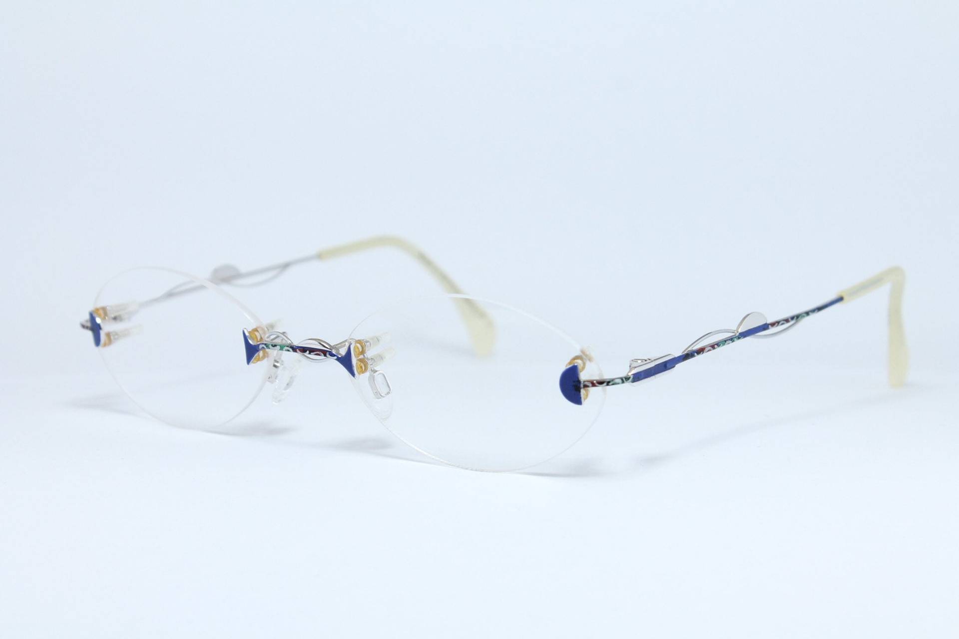 Randlose Zeitlos Zl B1 C01 Kunstvolles Seltenes Unikat Original Vintage Brillengestell Gläser Lunettes Bril Glasögon Gafas E104 Randlose Zeitlos Zl B1 C01 Kunstvolles Seltenes Unikat Original Vintage Brillengestell Gläser Lunettes Bril Glasögon Gafas E104 von VintageGermanGlasses