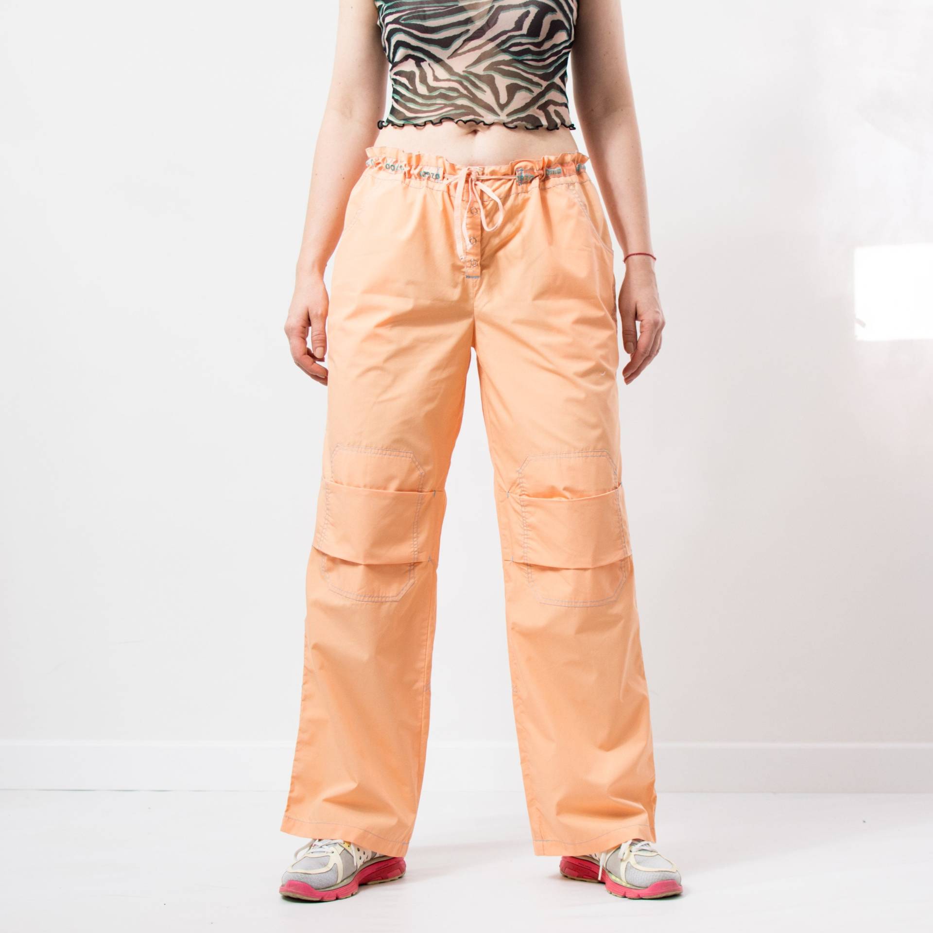 Vintage Trainingshose Orange Jogginghose Sportlich Frauen Größe Xxl von VintageShopGertrude