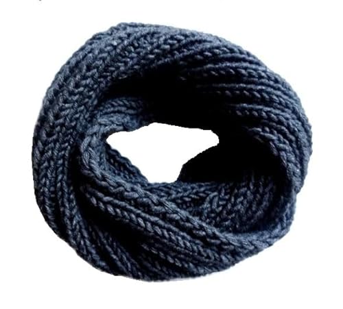 Viper Winter Rundschal Warmer Loop Schal Schlauchschal Tuch Trend Strickschal Loopschal (Grau) von Viper