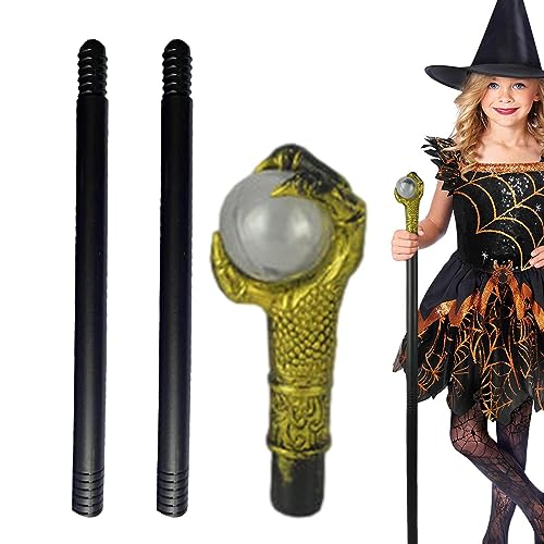 Halloween Prop Stick Pimp Canes - Halloween Zauberstab Stock | Halloween Cosplay König Zepter Spazierstock Spielzeug für Erwachsene Kinder Karneval Virtcooy von Virtcooy