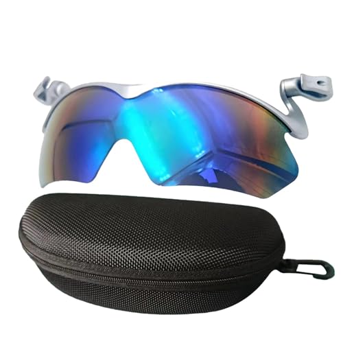 Virtcooy Clip-On-Sonnenbrillen für Damen,Clip-On-Sonnenbrillen - Stilvolle Visier-Sonnenbrille mit UV-Scz - Stabile polarisierte Outdoor-Sonnenbrille, Fahrrad-Sonnenbrille für Damen und Herren von Virtcooy