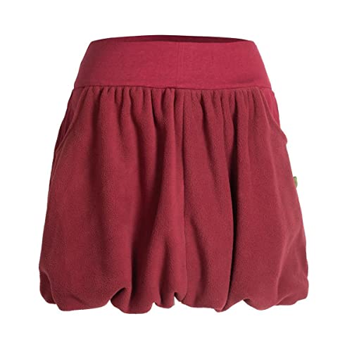 Vishes - Alternative Bekleidung Damen extra Warmer Ballonrock Herbstrock Winterrock Fleece-Rock kurz dunkelrot 36 Vishes - Alternative Bekleidung Damen extra Warmer Ballonrock Herbstrock Winterrock Fleece-Rock kurz dunkelrot 36 von Vishes