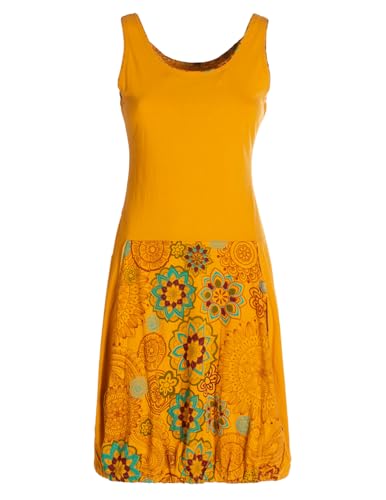 Vishes Alternative Bekleidung - Damen mittellanges Kleid Baumwolle Blumen-Muster Ballonkleid ärmellos gelb 36 Vishes Alternative Bekleidung - Damen mittellanges Kleid Baumwolle Blumen-Muster Ballonkleid ärmellos gelb 36 von Vishes