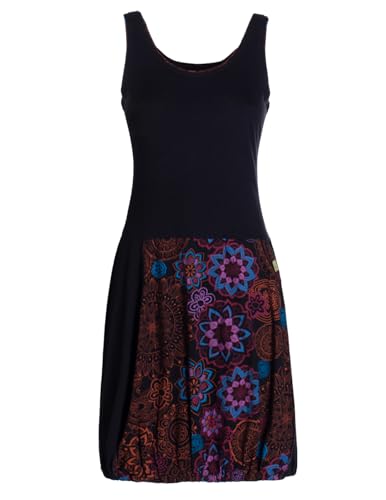 Vishes Alternative Bekleidung - Damen mittellanges Kleid Baumwolle Blumen-Muster Ballonkleid ärmellos schwarz 34 Vishes Alternative Bekleidung - Damen mittellanges Kleid Baumwolle Blumen-Muster Ballonkleid ärmellos schwarz 34 von Vishes