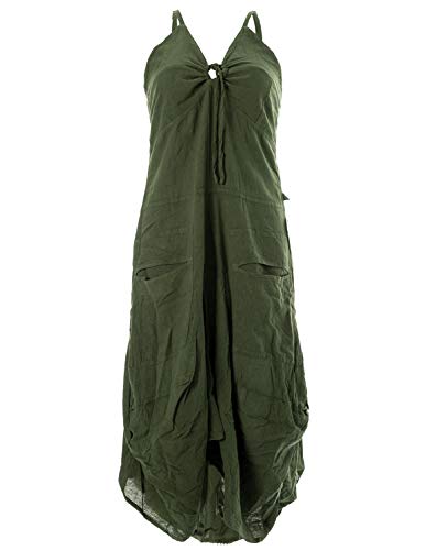 Vishes - Alternative Bekleidung - Lagenlook Ballonkleid mit verstellbaren Trägern olivegrün 46-48 Vishes - Alternative Bekleidung - Lagenlook Ballonkleid mit verstellbaren Trägern olivegrün 46-48 von Vishes
