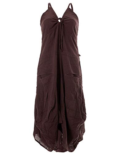 Vishes - Alternative Bekleidung - Lagenlook Ballonkleid mit verstellbaren Trägern Dunkelbraun 42 Vishes - Alternative Bekleidung - Lagenlook Ballonkleid mit verstellbaren Trägern Dunkelbraun 42 von Vishes