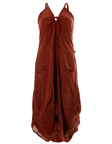 Vishes - Alternative Bekleidung - Lagenlook Ballonkleid mit verstellbaren Trägern Hellbraun 32-34 Vishes - Alternative Bekleidung - Lagenlook Ballonkleid mit verstellbaren Trägern Hellbraun 32-34 von Vishes