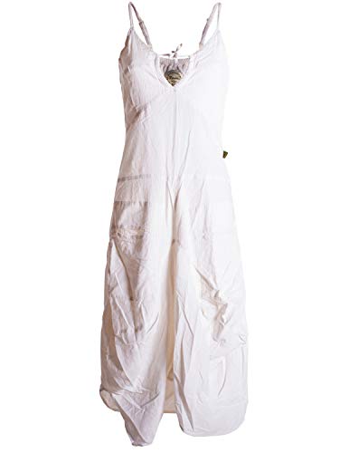 Vishes - Alternative Bekleidung - Lagenlook Ballonkleid mit verstellbaren Trägern weiß 38-40 Vishes - Alternative Bekleidung - Lagenlook Ballonkleid mit verstellbaren Trägern weiß 38-40 von Vishes