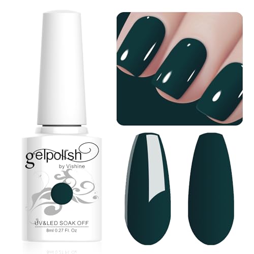Vishine 8ML Gel Nail Polish 1Pcs GreenBlue Color Gel Polish Long-Lasting Nails Gel Soak Off Fall Gel Nail Polish Nail Art Manicure Salon at Home, L030 Vishine 8ML Gel Nail Polish 1Pcs GreenBlue Color Gel Polish Long-Lasting Nails Gel Soak Off Fall Gel Nail Polish Nail Art Manicure Salon at Home, L030 von Vishine