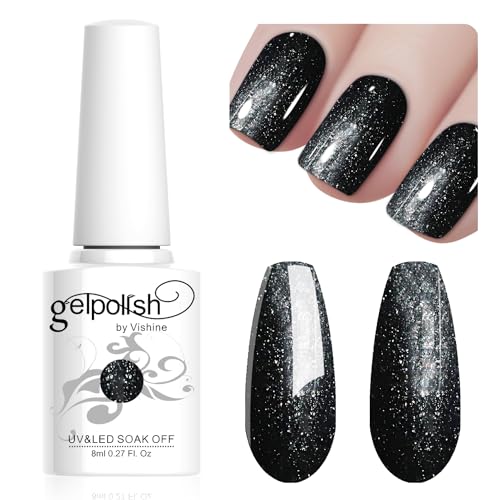 Vishine 8ML Gel Nail Polish 1Pcs Pearl GrayBlack Color Gel Polish Long-Lasting Nails Gel Soak Off Fall Gel Nail Polish Nail Art Manicure Salon at Home, L044 Vishine 8ML Gel Nail Polish 1Pcs Pearl GrayBlack Color Gel Polish Long-Lasting Nails Gel Soak Off Fall Gel Nail Polish Nail Art Manicure Salon at Home, L044 von Vishine