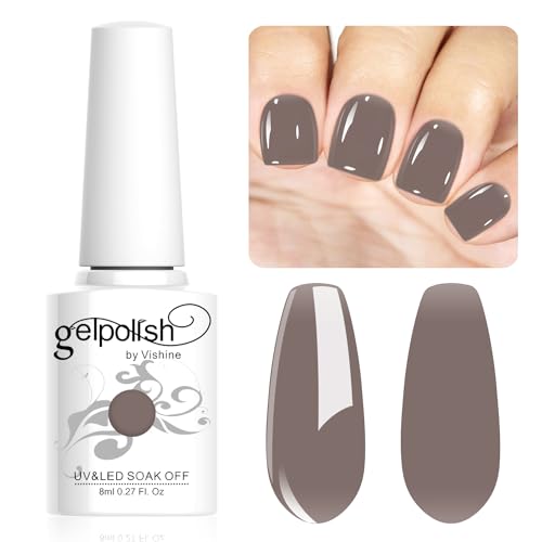 Vishine 8ml Gel Nail Polish Jelly Brown Gel Polish Sheer Neutral Color Jelly Gel Nail Polish Natural Translucent Soak Off UV Gel Nail Art Manicure L169 Vishine 8ml Gel Nail Polish Jelly Brown Gel Polish Sheer Neutral Color Jelly Gel Nail Polish Natural Translucent Soak Off UV Gel Nail Art Manicure L169 von Vishine