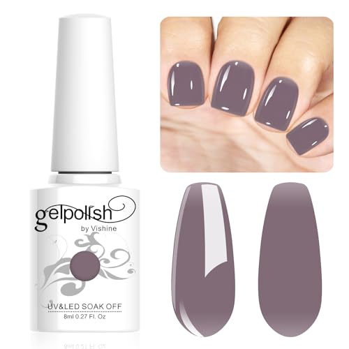 Vishine 8ml Gel Nail Polish Jelly Dusy Purple Gel Polish Sheer Neutral Color Jelly Gel Nail Polish Natural Translucent Soak Off UV Gel Nail Art Manicure L166 Vishine 8ml Gel Nail Polish Jelly Dusy Purple Gel Polish Sheer Neutral Color Jelly Gel Nail Polish Natural Translucent Soak Off UV Gel Nail Art Manicure L166 von Vishine
