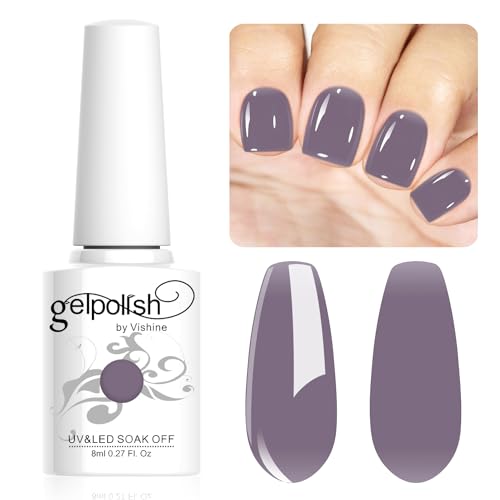 Vishine 8ml Gel Nail Polish Jelly Lavender Grey Gel Polish Sheer Neutral Color Jelly Gel Nail Polish Natural Translucent Soak Off UV Gel Nail Art Manicure L167 Vishine 8ml Gel Nail Polish Jelly Lavender Grey Gel Polish Sheer Neutral Color Jelly Gel Nail Polish Natural Translucent Soak Off UV Gel Nail Art Manicure L167 von Vishine