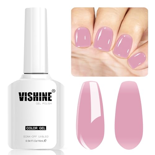 Vishine 8ml Gel Nail Polish Jelly Lavender Pink Gel Polish Sheer Neutral Color Jelly Gel Nail Polish Natural Translucent Soak Off UV Gel Nail Art Manicure L154 Vishine 8ml Gel Nail Polish Jelly Lavender Pink Gel Polish Sheer Neutral Color Jelly Gel Nail Polish Natural Translucent Soak Off UV Gel Nail Art Manicure L154 von Vishine