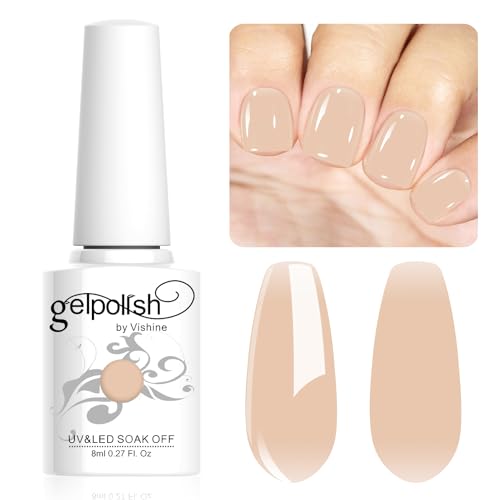 Vishine 8ml Gel Nail Polish Jelly Nude Gel Polish Sheer Neutral Color Jelly Gel Nail Polish Natural Translucent Soak Off UV Gel Nail Art Manicure L146 Vishine 8ml Gel Nail Polish Jelly Nude Gel Polish Sheer Neutral Color Jelly Gel Nail Polish Natural Translucent Soak Off UV Gel Nail Art Manicure L146 von Vishine